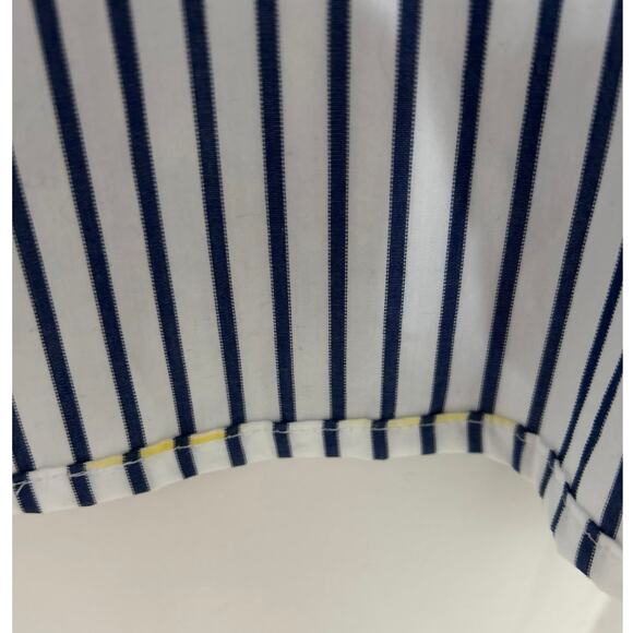 Lauren Ralph Lauren Navy White Striped Button Down Shirt Women’s Classic Fit XXL - Picture 11 of 12